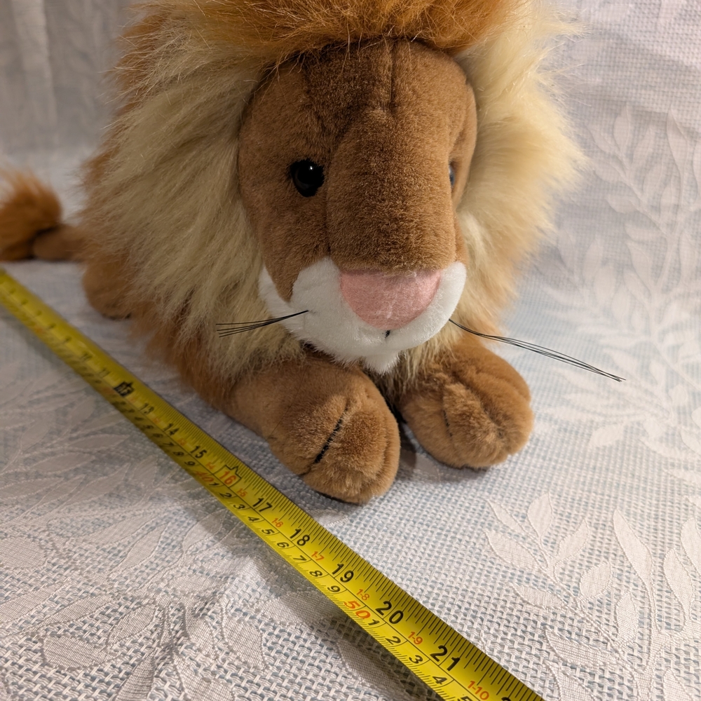 Plush Lion Toy - Brown and Cream